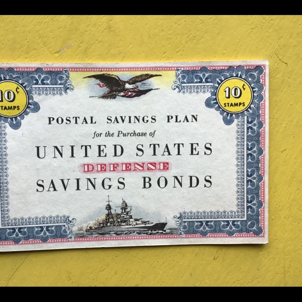 WWII US defense SAVINGS BONDS excellent condition!